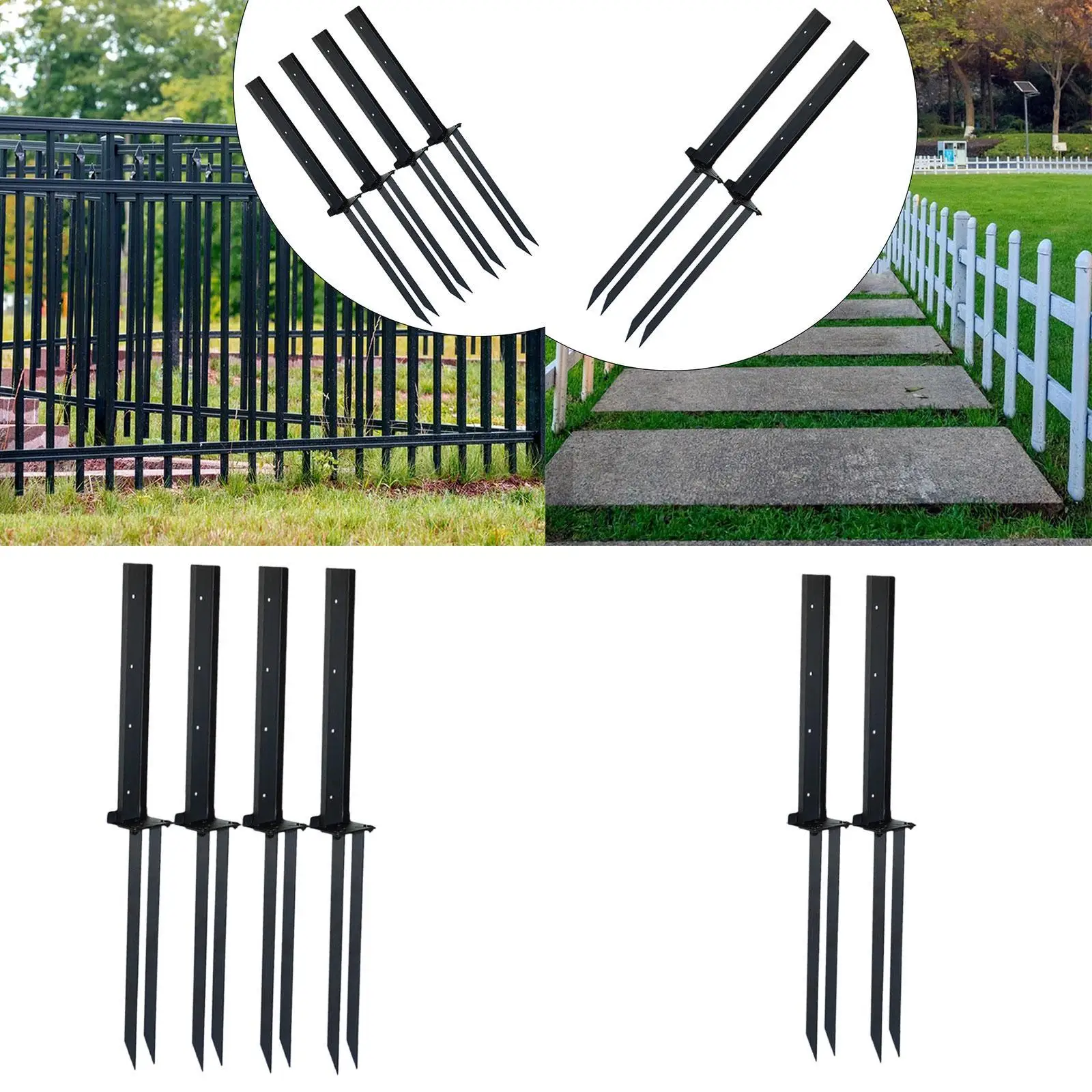 Fence Post Repair Stake Fixer Anti Rust Stable Fence Post Anchor Kit for Tilted
Fence Post Repair Stake Fixer Anti Rust Stable Fence Post Anchor Kit for Tilted