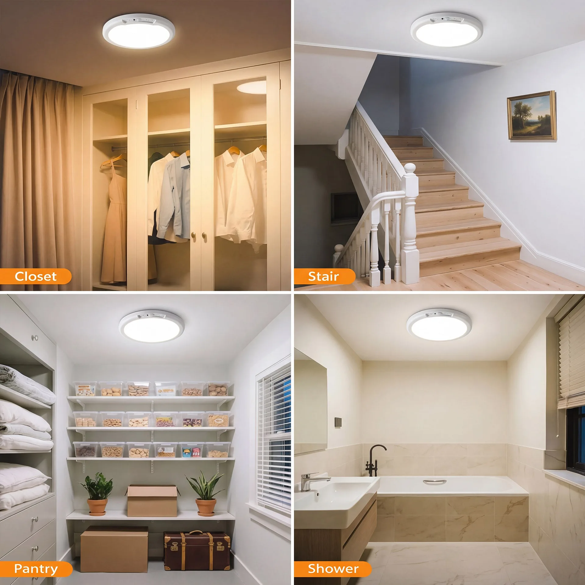 Motion Sensor Ceiling Light 4000Mah USB Type-C Rechargeable Magnetic Lamp Wireless Wall Lamp LED Night Light Kitchen Coatroom
Motion Sensor Ceiling Light 4000Mah USB Type-C Rechargeable Magnetic Lamp Wireless Wall Lamp LED Night Light Kitchen Coatroom
