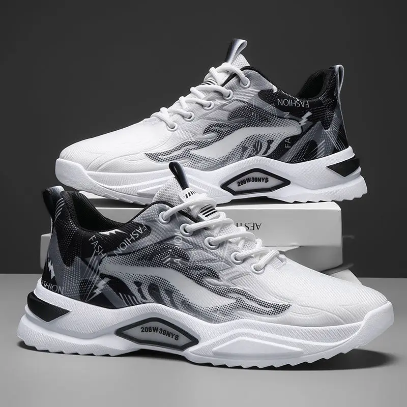 Spring 2025 Men's Running Sports Shoes Casual Versatile Dad Trendy Shoes Winter All-Match Flat Laces round Toe Rubber Sole
Spring 2025 Men's Running Sports Shoes Casual Versatile Dad Trendy Shoes Winter All-Match Flat Laces round Toe Rubber Sole