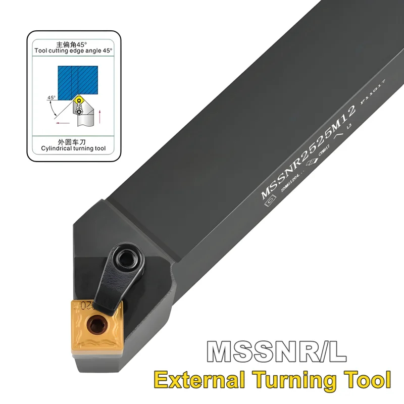 TUOZ MSSNR MSSNL 45-градусный внешний токарный инструмент 1616H12 2020K12 2525M12 3232P12 Держатель с ЧПУ Токарный станок с хвостовиком SNMG1204 Вставки
TUOZ MSSNR MSSNL 45-градусный внешний токарный инструмент 1616H12 2020K12 2525M12 3232P12 Держатель с ЧПУ Токарный станок с хвостовиком SNMG1204 Вставки