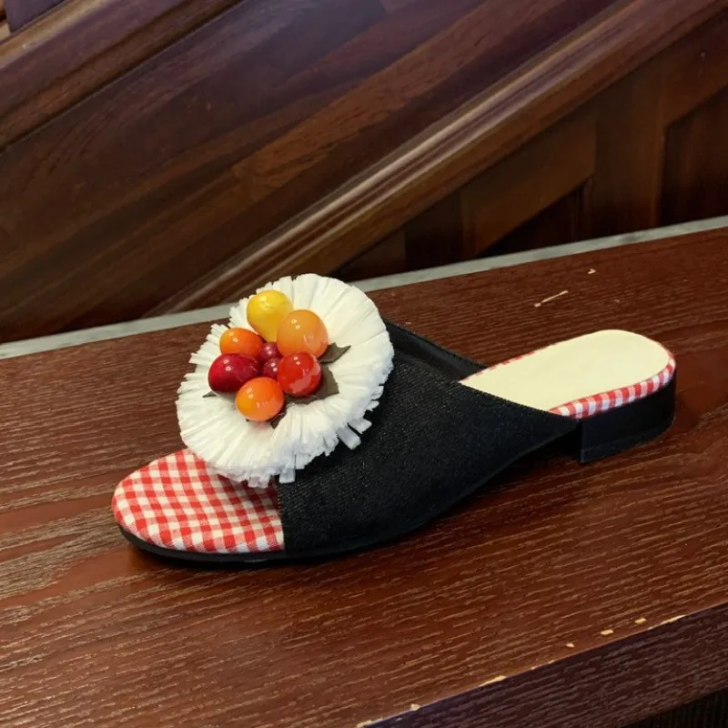Fashion Designer Women's Shoes New Exquisite Flower Muller Slippers for Woman Bohemia Comfortable Casual Shoes Zapatos De Mujer
Fashion Designer Women's Shoes New Exquisite Flower Muller Slippers for Woman Bohemia Comfortable Casual Shoes Zapatos De Mujer