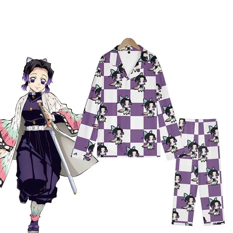 Комплект пижам Kawaii Demon Slayer Kochou Shinobu, весенне-летний, унисекс, хлопковый, свободный крой, мягкая домашняя одежда, подарки
Комплект пижам Kawaii Demon Slayer Kochou Shinobu, весенне-летний, унисекс, хлопковый, свободный крой, мягкая домашняя одежда, подарки