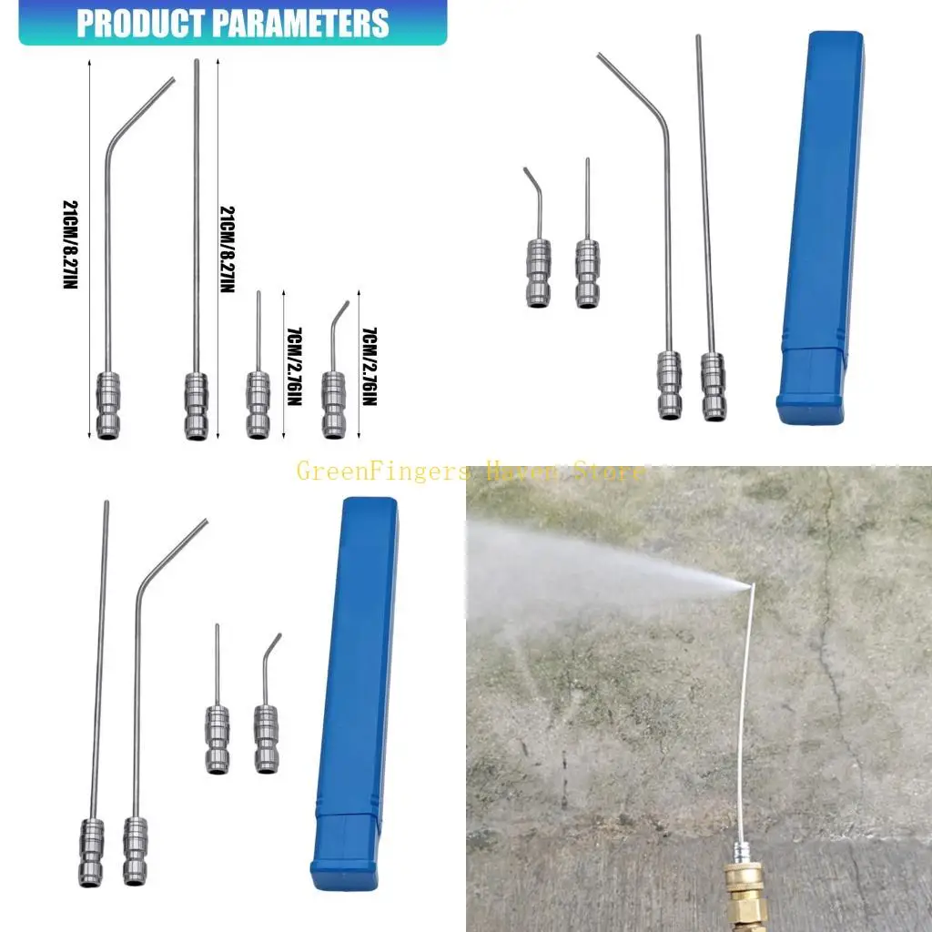 F68D Strong Water Jet Sprayed Tip Collection 4Pcs for Washing Machine Air Conditioning Cleaning