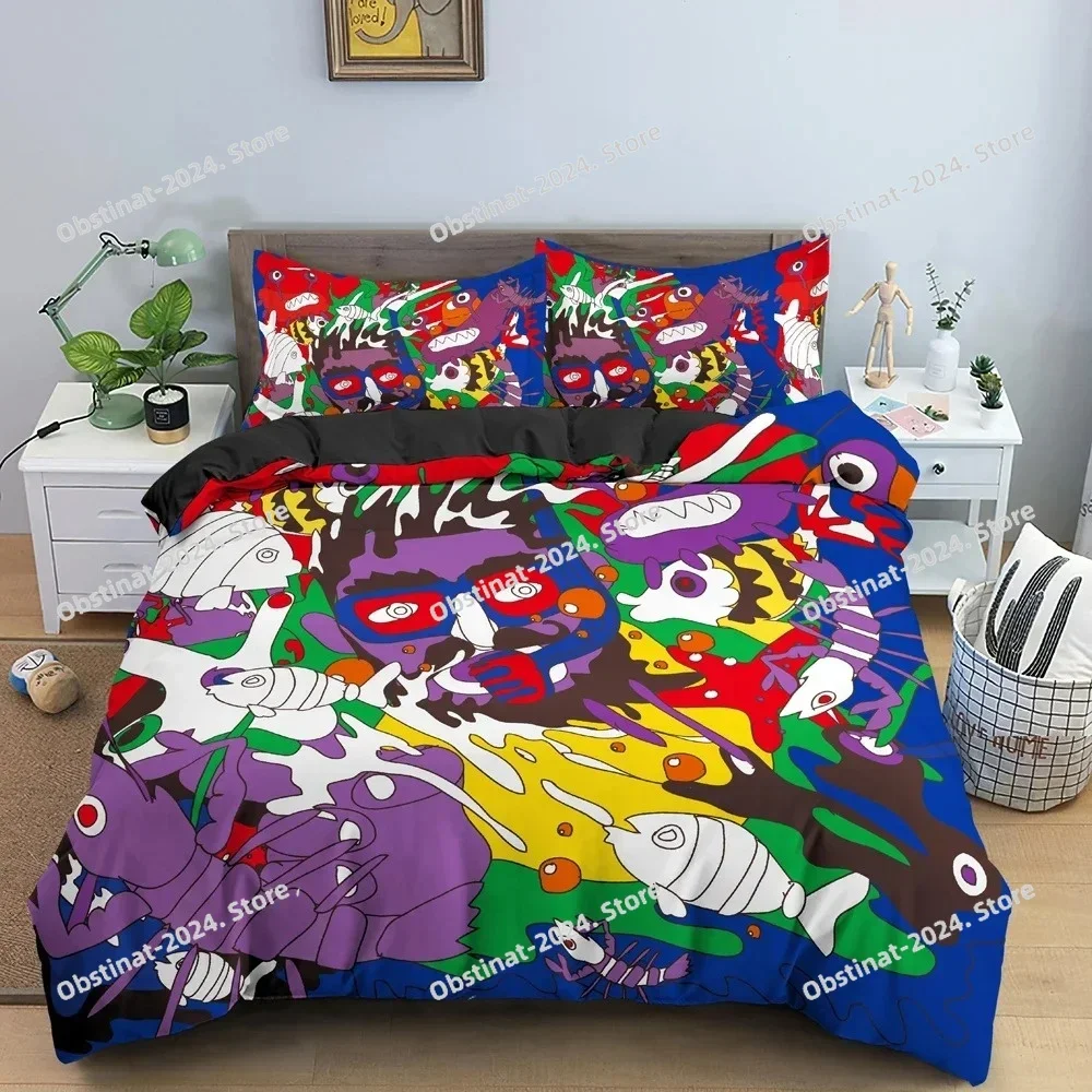 Cartoon Graffiti Bedding Set Boys Girls Twin Queen Size Duvet Cover Pillowcase Bed Kids Adult Fashion Home Textileextile
Cartoon Graffiti Bedding Set Boys Girls Twin Queen Size Duvet Cover Pillowcase Bed Kids Adult Fashion Home Textileextile