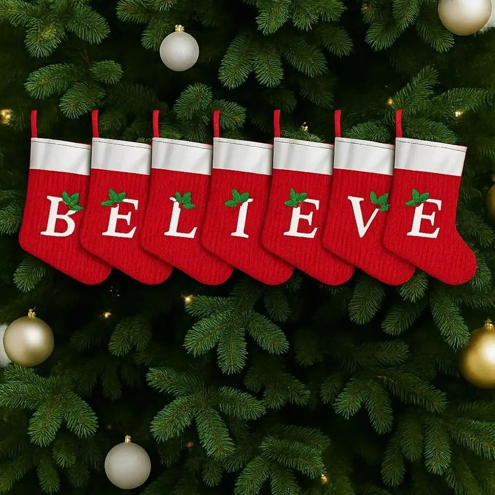 Multifunctional A-Z Christmas Alphabet Socks Cute Creativity Red Letter Socks Hangable Thickened Xmas Tree Ornament Bedside
Multifunctional A-Z Christmas Alphabet Socks Cute Creativity Red Letter Socks Hangable Thickened Xmas Tree Ornament Bedside