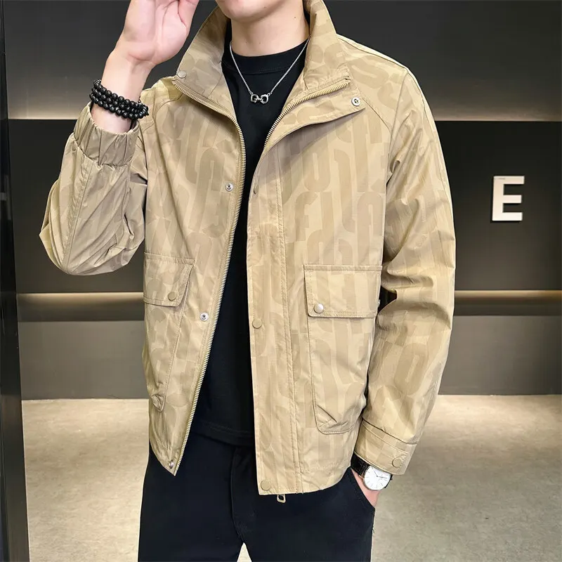 Men's Faionable Stand Collar Jaet Spring New Sle Youthful Workwear Versatile Trendy Cotton Blend Long Sve Coat
Men's Faionable Stand Collar Jaet Spring New Sle Youthful Workwear Versatile Trendy Cotton Blend Long Sve Coat
