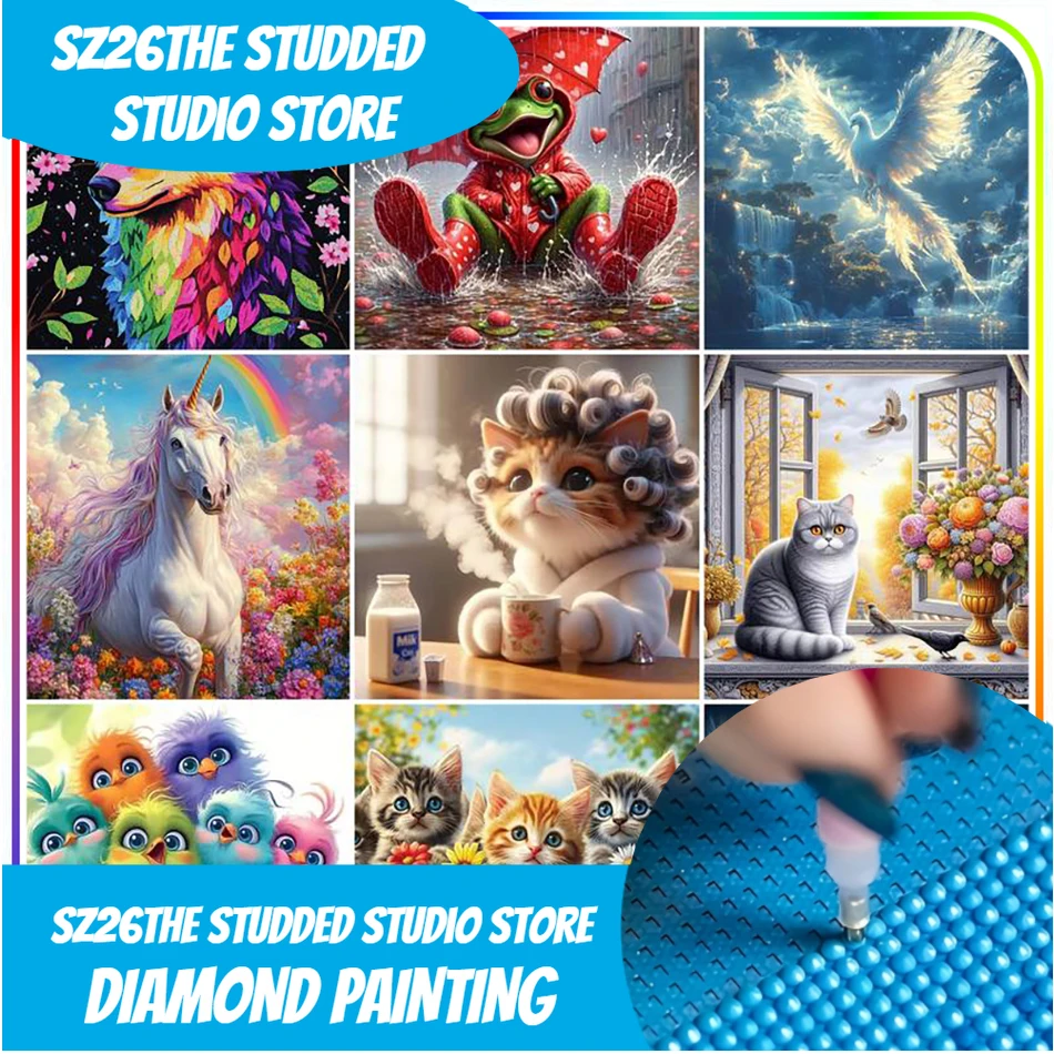 Набор для вышивания стразами Sz26: Алмазная вышивка «Животные» с новыми стразами, набор для рисования стразами
Набор для вышивания стразами Sz26: Алмазная вышивка «Животные» с новыми стразами, набор для рисования стразами