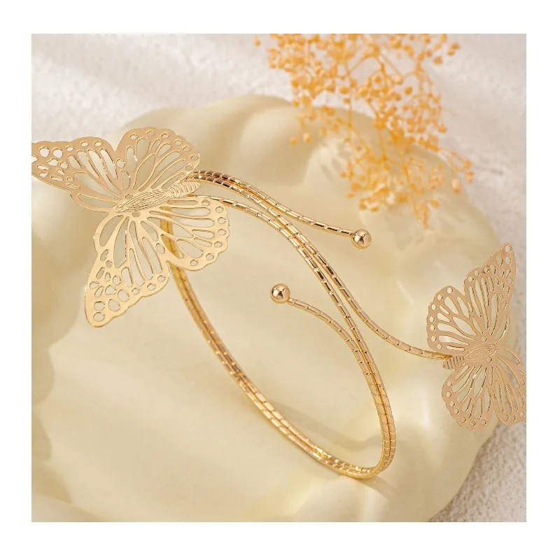 Hot-selling Niche High-end Hollow Butterfly Line Arm Ring, Suitable for Women's Daily Vacation Wear
Hot-selling Niche High-end Hollow Butterfly Line Arm Ring, Suitable for Women's Daily Vacation Wear