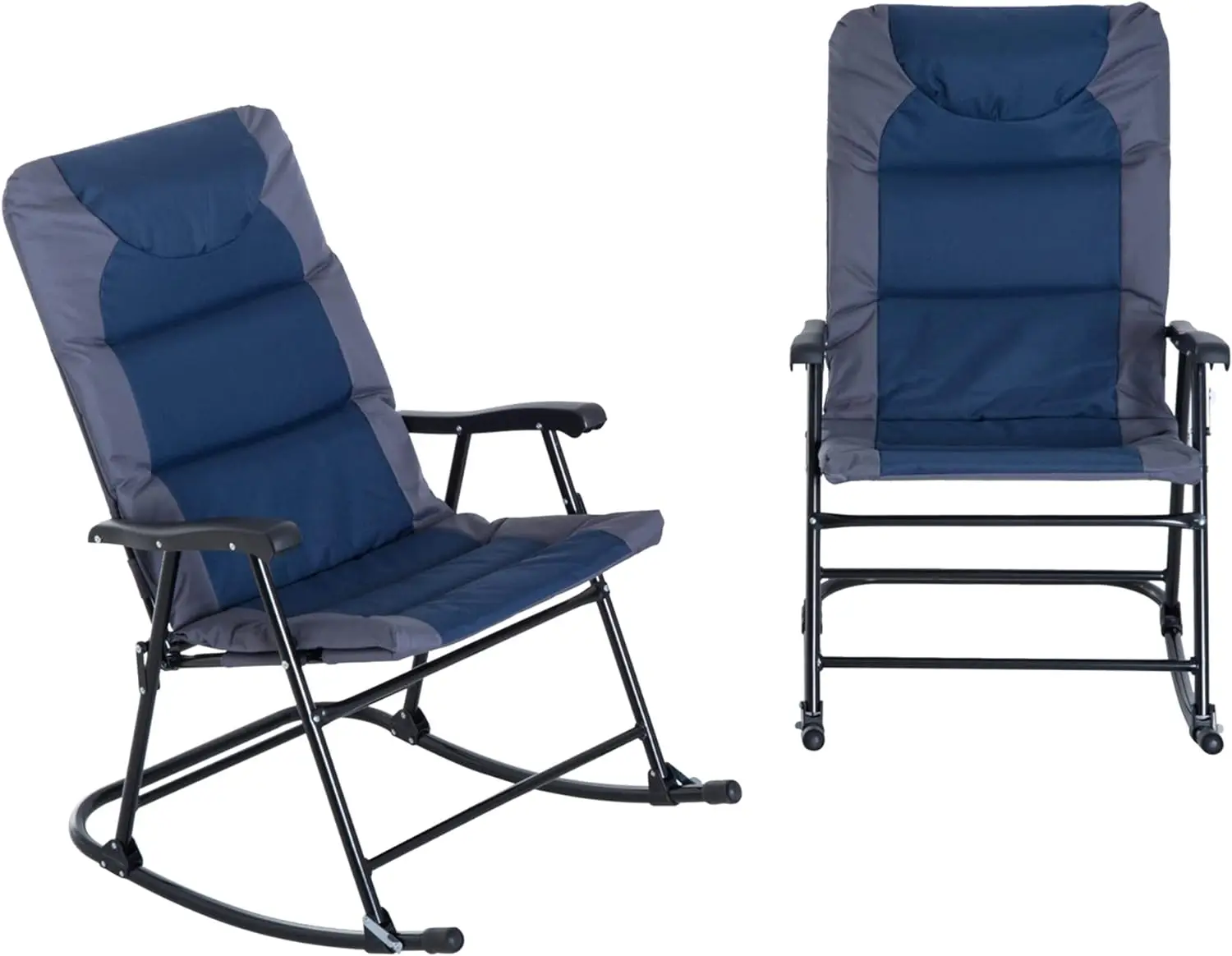 2 Piece Outdoor Patio Furniture Set with 2 Folding Padded Rocking Chairs, Bistro Style for Porch, Camping, Balcony
2 Piece Outdoor Patio Furniture Set with 2 Folding Padded Rocking Chairs, Bistro Style for Porch, Camping, Balcony