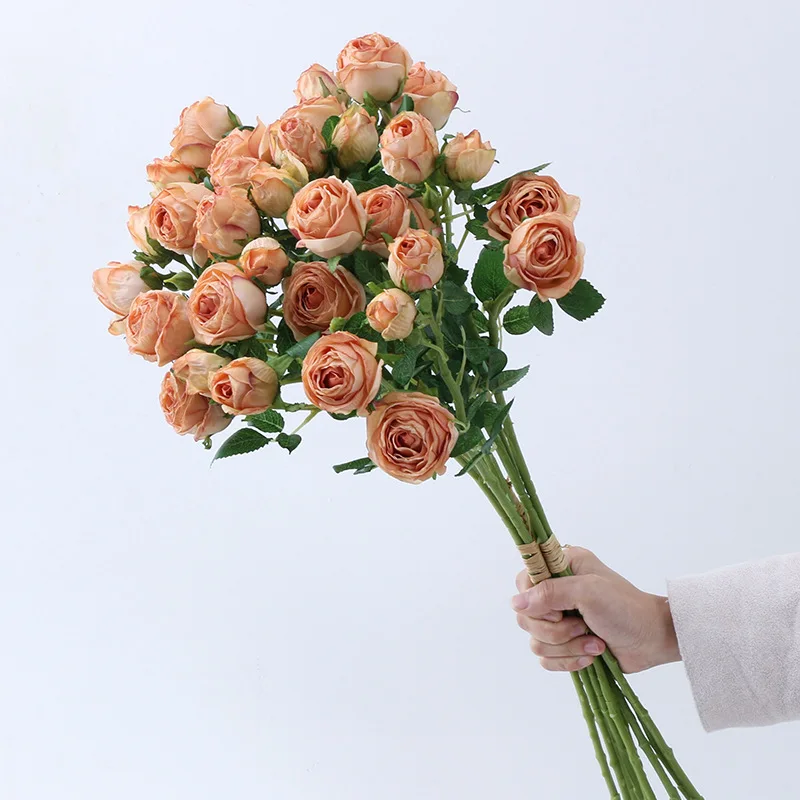 European Style Retro Baked Edge Rose Imitation Flower Home Decoration Fake Flower Wedding Hand Holding Burnt Edge Lmitation Rose
European Style Retro Baked Edge Rose Imitation Flower Home Decoration Fake Flower Wedding Hand Holding Burnt Edge Lmitation Rose