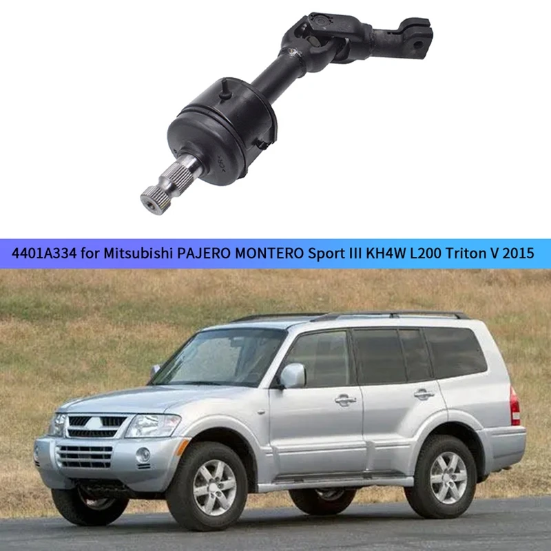 Car Power Steering Shaft Joint Assy for Mitsubishi PAJERO MONTERO Sport III KH4W L200 Triton V 2015 LHD 4401A334
Car Power Steering Shaft Joint Assy for Mitsubishi PAJERO MONTERO Sport III KH4W L200 Triton V 2015 LHD 4401A334