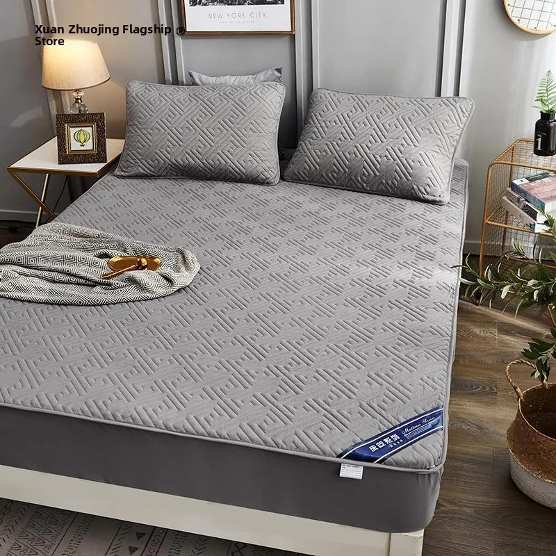 Skin-Friendly Thickened Cotton Bed Canopy Pure Color Anti-Slip Fixed Single Piece Mattress Cover Summer 12m One-Piece Bedding...
Skin-Friendly Thickened Cotton Bed Canopy Pure Color Anti-Slip Fixed Single Piece Mattress Cover Summer 12m One-Piece Bedding...