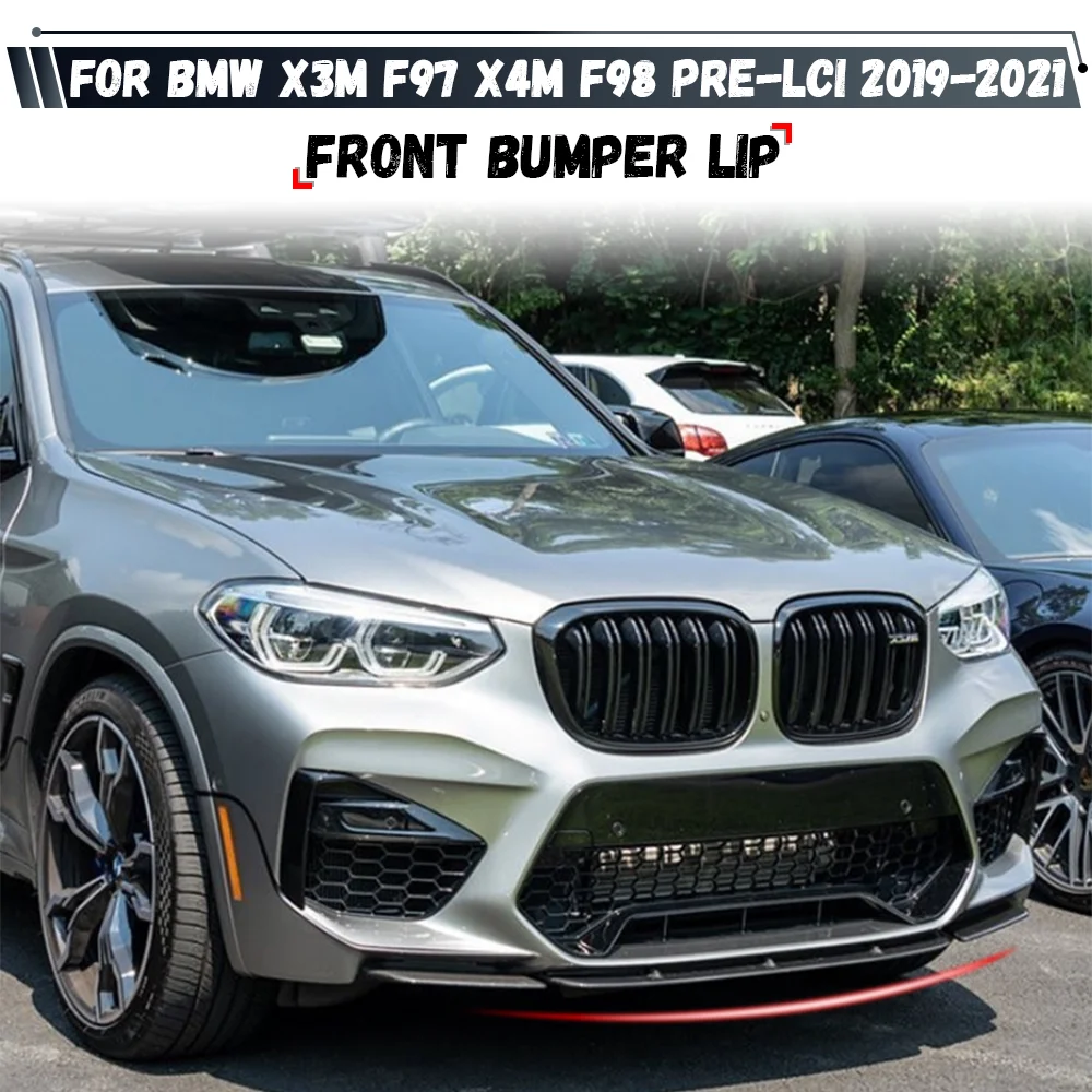 Передний бампер автомобиля, разделитель губ, диффузор, комплект кузова, защита спойлера для BMW X3M F97 X4M F98 Pre-LCI M Competition Sport 2019-2021 
Передний бампер автомобиля, разделитель губ, диффузор, комплект кузова, защита спойлера для BMW X3M F97 X4M F98 Pre-LCI M Competition Sport 2019-2021