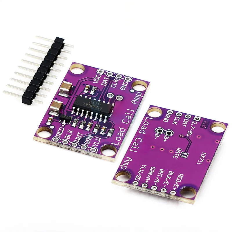 HX711 Weighing Sensor 24-bit A/D Conversion Adapter Load Cell Amplifier Board Weight Sensors
HX711 Weighing Sensor 24-bit A/D Conversion Adapter Load Cell Amplifier Board Weight Sensors