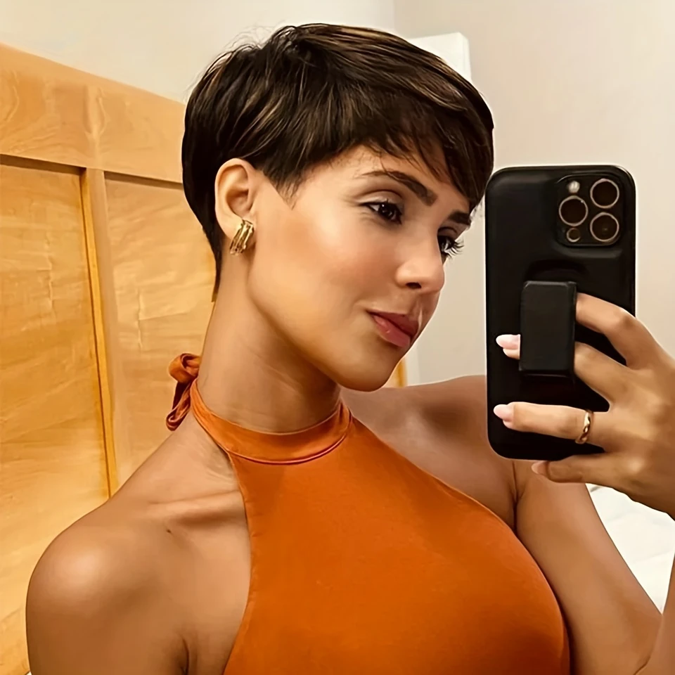 Pixie Cut Wig Short Straight Human Hair Wigs For Women Full Machine Made Wig
Pixie Cut Wig Short Straight Human Hair Wigs For Women Full Machine Made Wig