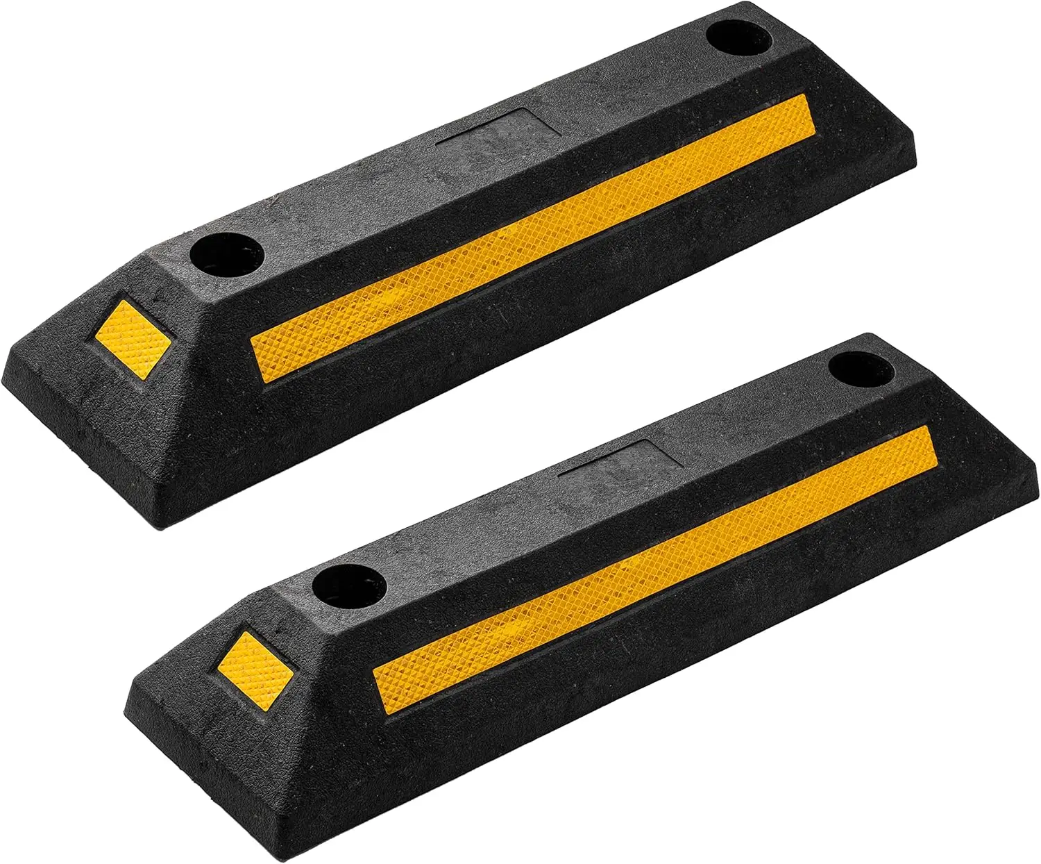 Heavy Duty Rubber Parking Guide 2 Pcs Premium Car Garage Wheel Stopper with Reflective Yellow Tape for Easy Parking
Heavy Duty Rubber Parking Guide 2 Pcs Premium Car Garage Wheel Stopper with Reflective Yellow Tape for Easy Parking