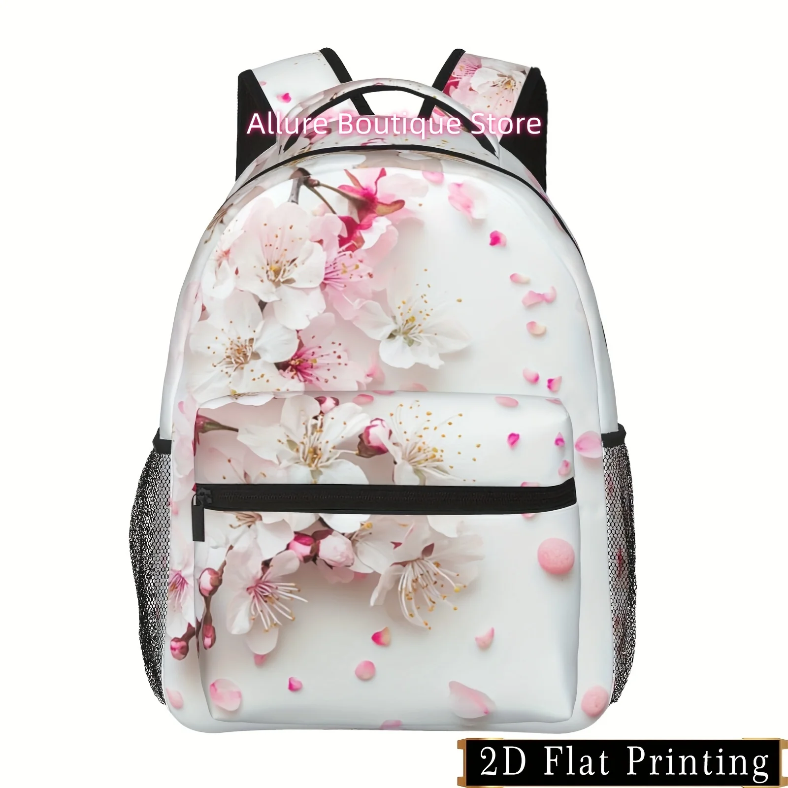 Cherry Blossom Print Laptop Backpack - Lightweight, Adjustable Straps, Multiple Compartments, Zipper Closure, Ideal for School,
Cherry Blossom Print Laptop Backpack - Lightweight, Adjustable Straps, Multiple Compartments, Zipper Closure, Ideal for School,