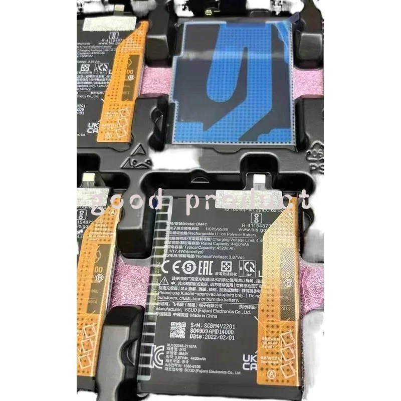 New 100% 4520mAh BM4Y Battery For Xiaomi Poco F3 Redmi K40 Pro K40Pro Batteries Bateria+Tools Free Fast Shipping
New 100% 4520mAh BM4Y Battery For Xiaomi Poco F3 Redmi K40 Pro K40Pro Batteries Bateria+Tools Free Fast Shipping