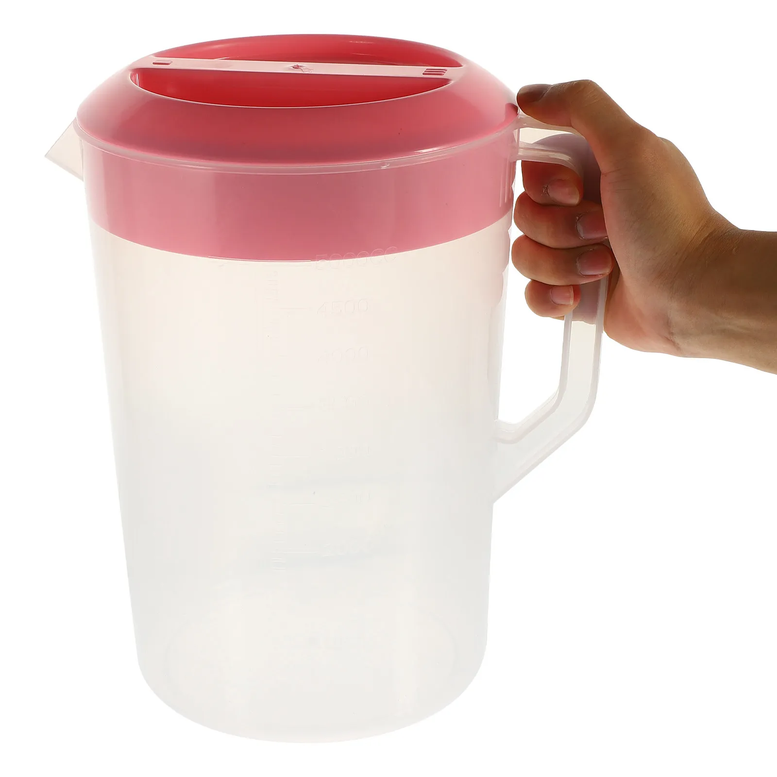 Cold Water Jug Plastic Pitcher 5000Ml Heat Resistant Lid Beverage Container Measuring Kettle Juice Pot for Home Party Picnic Use
Cold Water Jug Plastic Pitcher 5000Ml Heat Resistant Lid Beverage Container Measuring Kettle Juice Pot for Home Party Picnic Use
