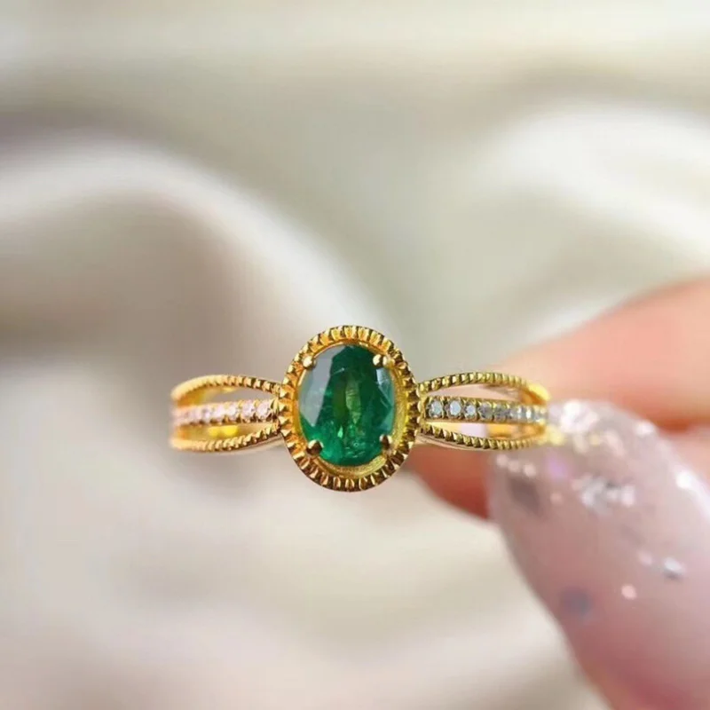 New Exquisite Emerald Tourmaline Elegant Open Ring for Women Gold-Plated Hand Jewelry Wholesale
New Exquisite Emerald Tourmaline Elegant Open Ring for Women Gold-Plated Hand Jewelry Wholesale