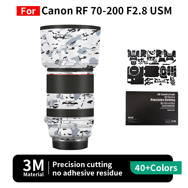 Mebont For Canon RF 70-200mm Skin Canon RF 70-200mm F2.8 USM Lens Sticker Protective film full coverage protection no residue
Mebont For Canon RF 70-200mm Skin Canon RF 70-200mm F2.8 USM Lens Sticker Protective film full coverage protection no residue