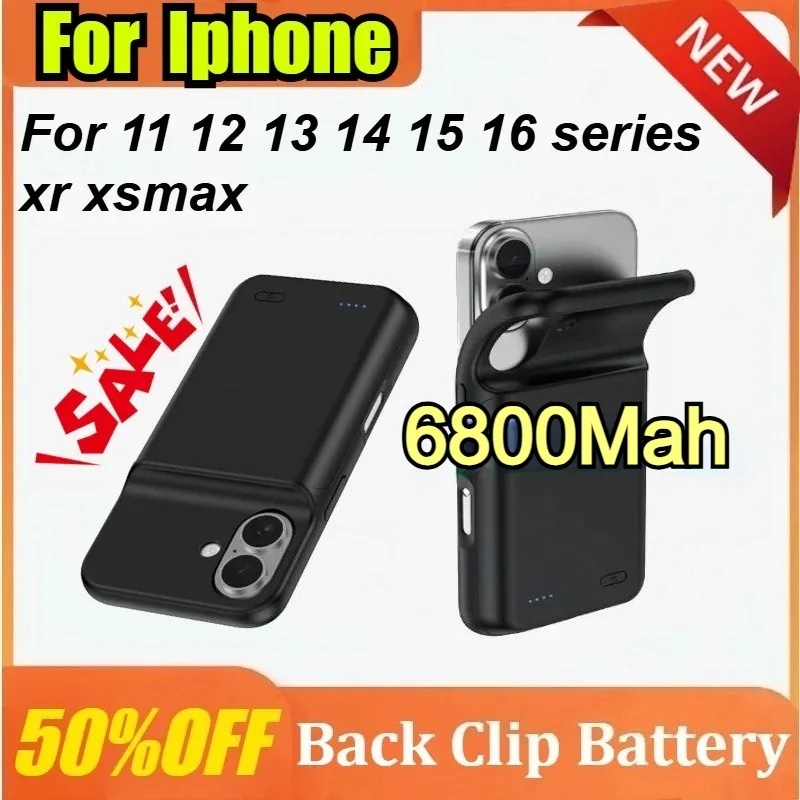 6800mAh For IPhone 6 7 8 SE X XS XR 11 12 13 14 15 16 pro Backup External Large capacity Phone Charger Case Powerbank
6800mAh For IPhone 6 7 8 SE X XS XR 11 12 13 14 15 16 pro Backup External Large capacity Phone Charger Case Powerbank
