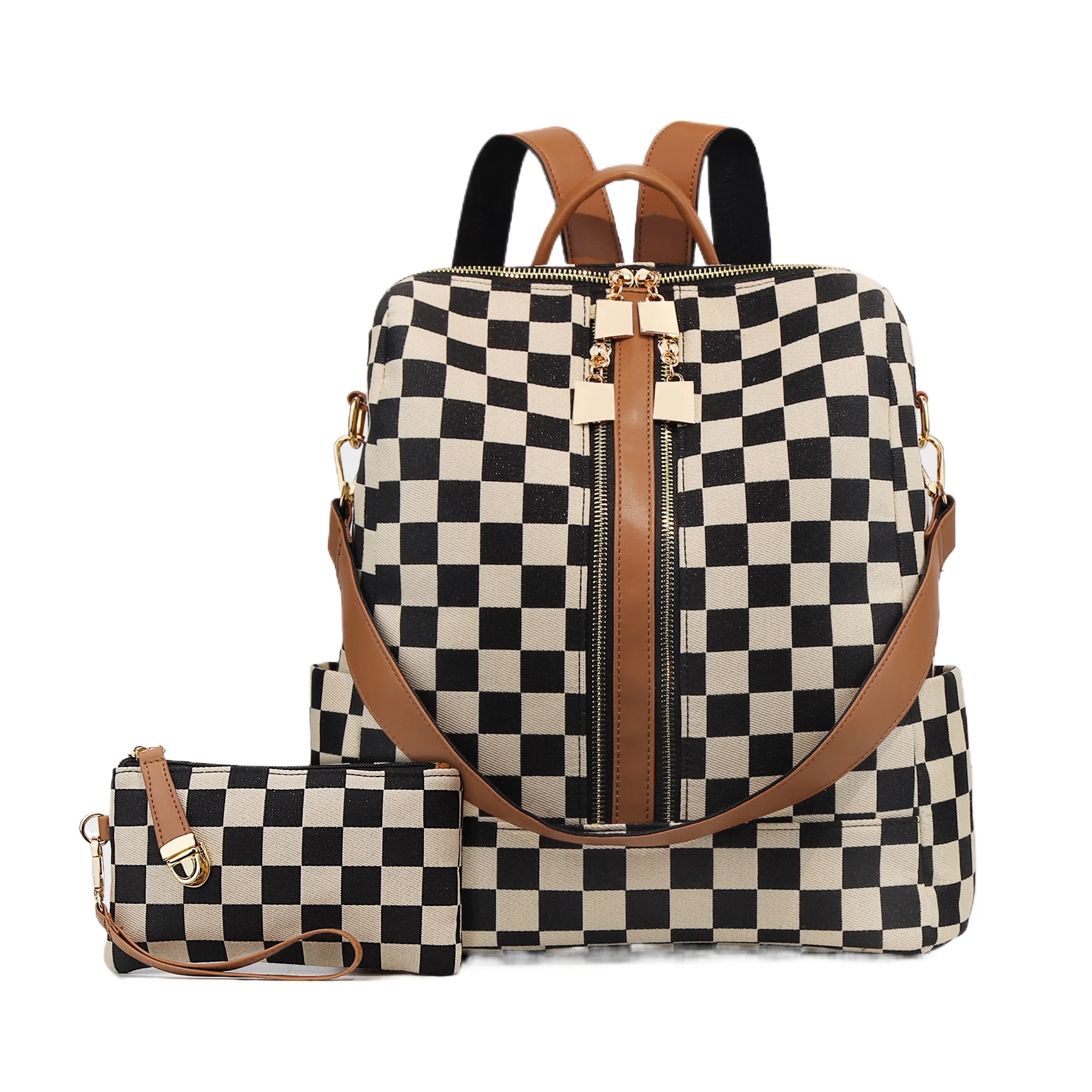 Trendy Checkerboard Backpack for Women Large Capacity Travel Mommy School Backpack
Trendy Checkerboard Backpack for Women Large Capacity Travel Mommy School Backpack