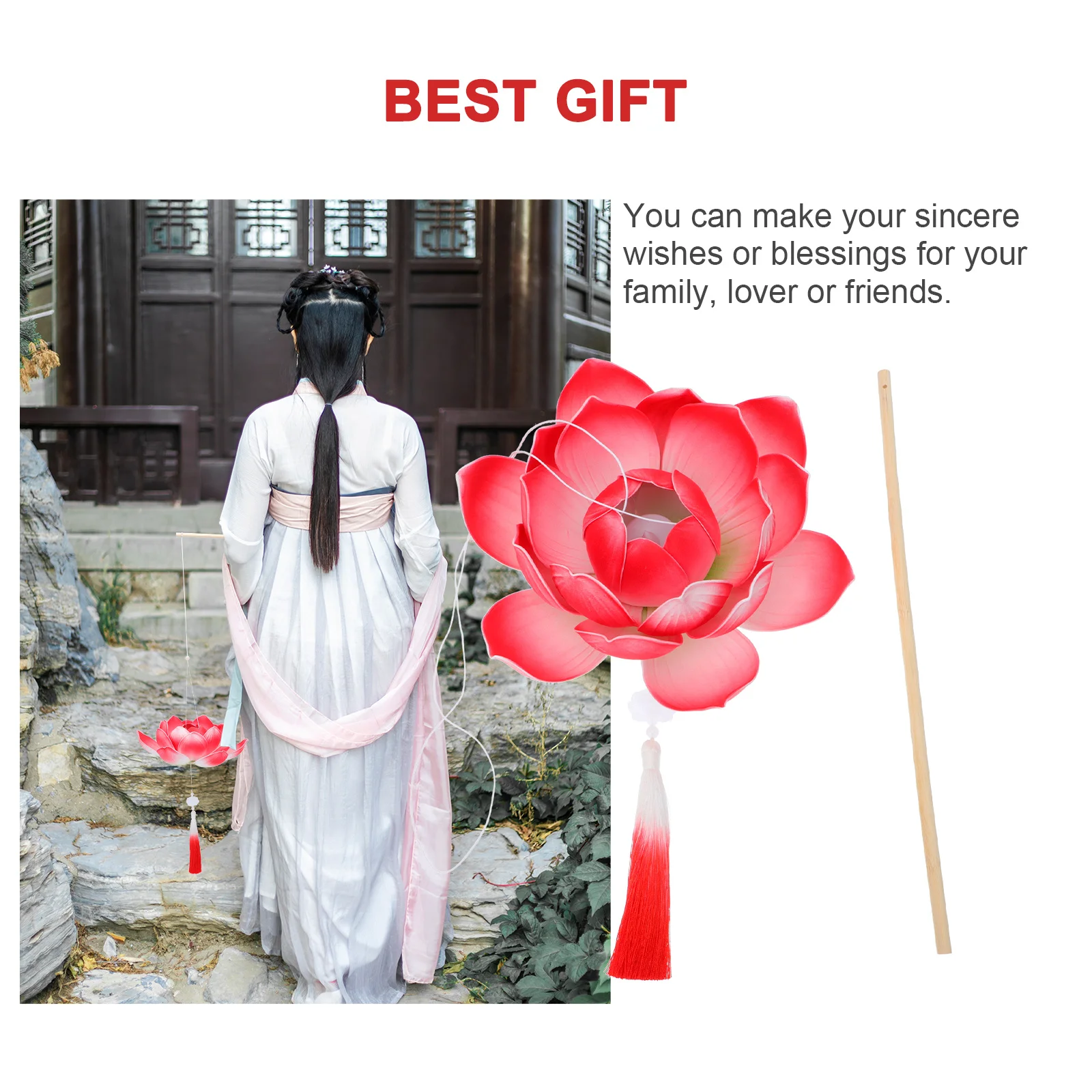1 Piece LED Lotus Light with Handle Premium Portable Lotus Lamp for Hanfu Show Festival Decor Chinese Style Performance Prop
1 Piece LED Lotus Light with Handle Premium Portable Lotus Lamp for Hanfu Show Festival Decor Chinese Style Performance Prop
