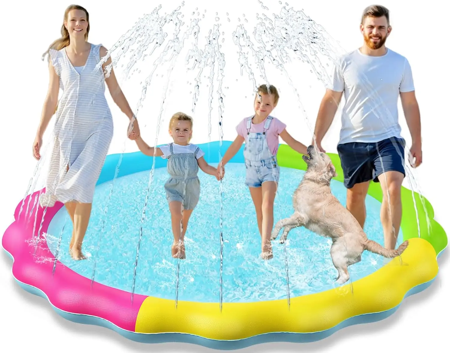 Splash Pad Sprinkler for Kids Splash Play Mat Outdoor Water Toys Inflatable Splash Pad Baby Toddler Pool Boys Girls Children
Splash Pad Sprinkler for Kids Splash Play Mat Outdoor Water Toys Inflatable Splash Pad Baby Toddler Pool Boys Girls Children