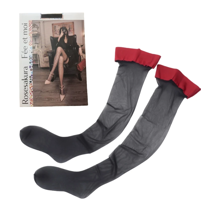 1D Contrast Color Rib Cut Edge Thigh High Stockings With Original Package Women Sexy Ultra Thin Transparent Intimate Underwear
1D Contrast Color Rib Cut Edge Thigh High Stockings With Original Package Women Sexy Ultra Thin Transparent Intimate Underwear