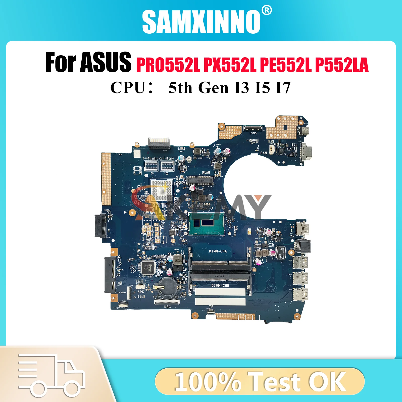 P552LA Laptop Motherboard For ASUS ProArt P552LJ P552LA PX552L PRO552L PE552L P552L Mainboard W/ I3 I5 I7 CPU tests OK fast ship
P552LA Laptop Motherboard For ASUS ProArt P552LJ P552LA PX552L PRO552L PE552L P552L Mainboard W/ I3 I5 I7 CPU tests OK fast ship