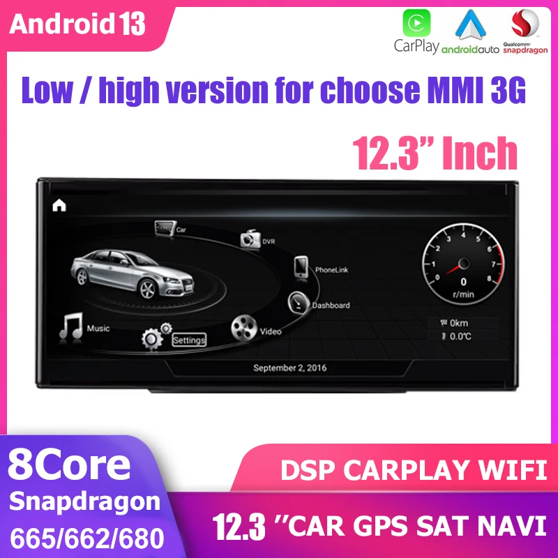 12.3''Car GPS Radio Stereo CarPlay NAVI Multimedia Player For AUDI A1 2010-2018 Android 13 WIFI Snapdragon SAT Navigation
12.3''Car GPS Radio Stereo CarPlay NAVI Multimedia Player For AUDI A1 2010-2018 Android 13 WIFI Snapdragon SAT Navigation