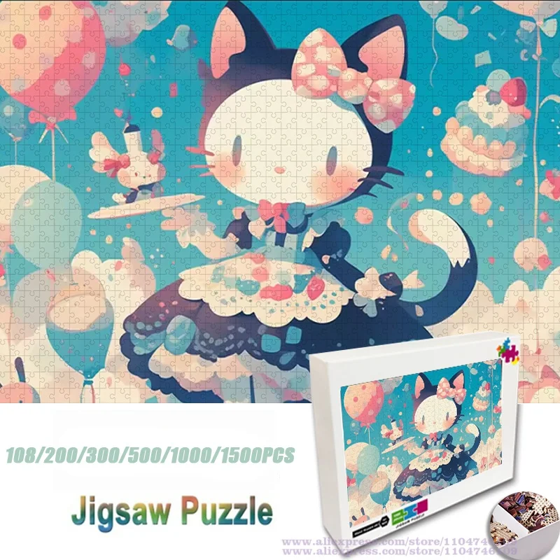 Sanrio Kawaii Hello Kitty Puzzle Jigsaw Cartoon Character 108/200/300/500/1000/1500Pcs Intelligence Puzzles Home Decoration
Sanrio Kawaii Hello Kitty Puzzle Jigsaw Cartoon Character 108/200/300/500/1000/1500Pcs Intelligence Puzzles Home Decoration