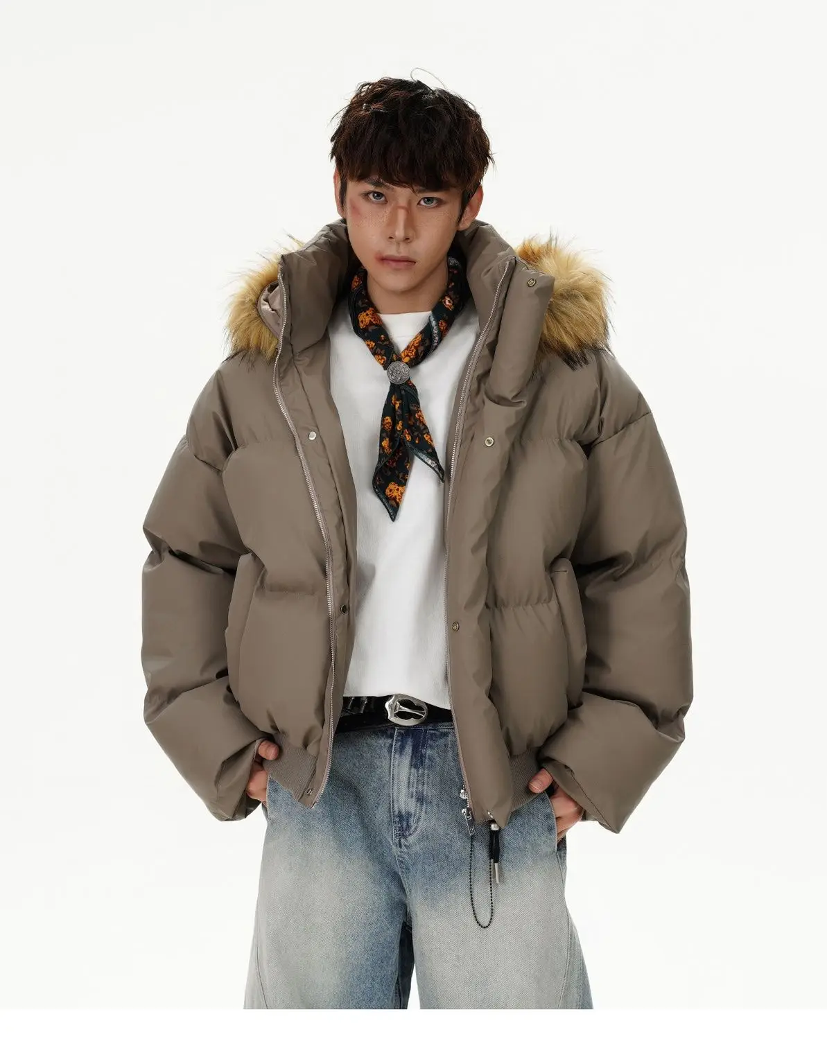 Men's Parka Coats Fur Collar Hooded Padded Jackets American High-Street Winter Thickened Warm Casual Outerwear Punk Emo Fashion
Men's Parka Coats Fur Collar Hooded Padded Jackets American High-Street Winter Thickened Warm Casual Outerwear Punk Emo Fashion