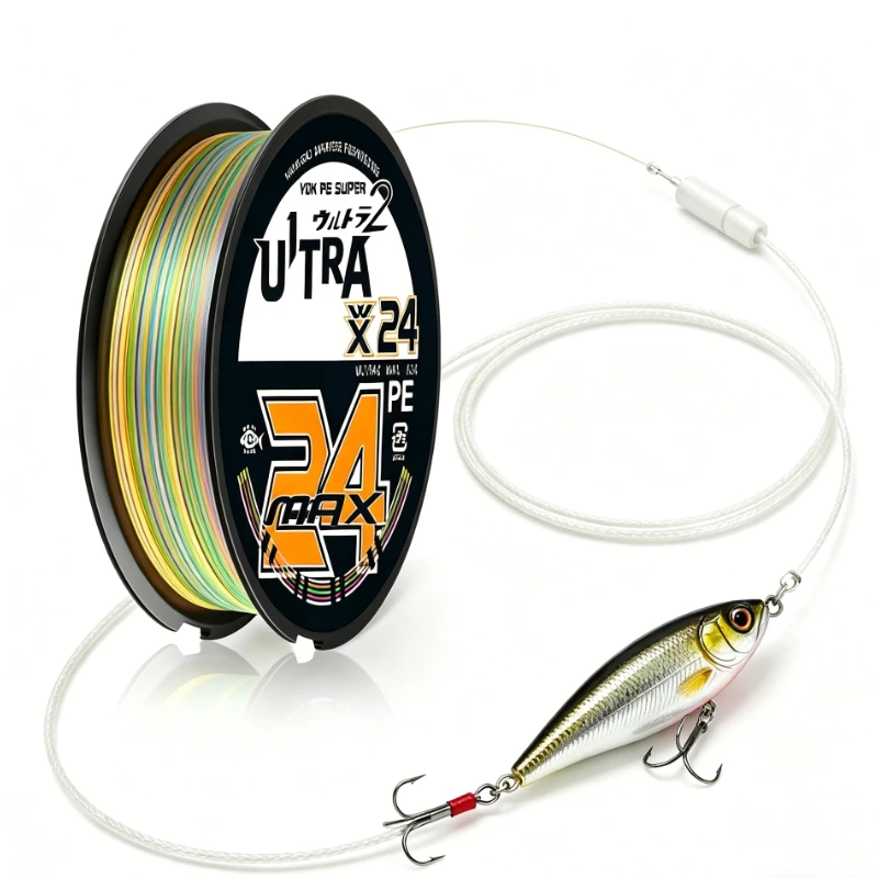 This ULTRA X24 braided fishing line.Carbon Leader Line and Lure Combo, suitable for various water areas and fishing scenarios,
This ULTRA X24 braided fishing line.Carbon Leader Line and Lure Combo, suitable for various water areas and fishing scenarios,