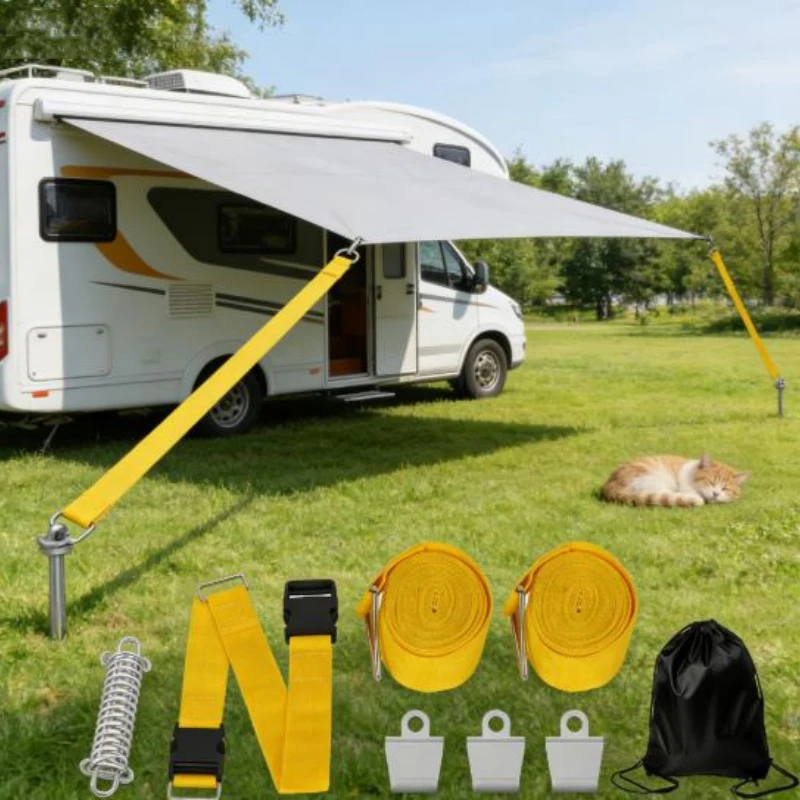 Motorhome Camping Outdoor Sunshade Canopy Accessories Sunshade Canopy Windproof Fixation Kit For Fiamma/Dometic Easy To Install
Motorhome Camping Outdoor Sunshade Canopy Accessories Sunshade Canopy Windproof Fixation Kit For Fiamma/Dometic Easy To Install