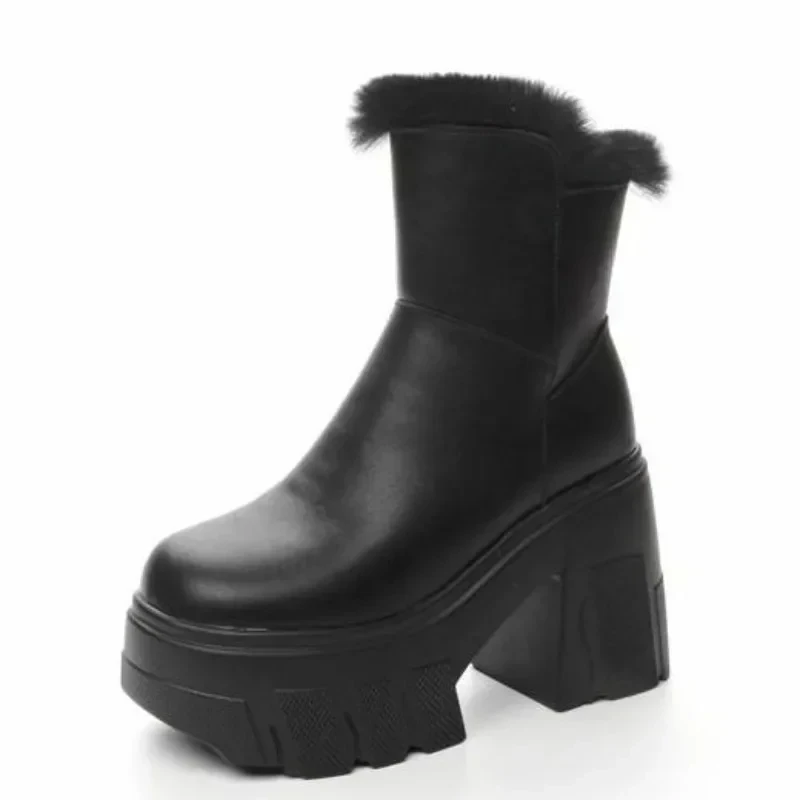 2025 New 11cm Genuine Leather Platform Wedge Chelsea Shoes Chunky Heels Ankle Boots PUNK Motorcycle Spring Winter Plush Women
2025 New 11cm Genuine Leather Platform Wedge Chelsea Shoes Chunky Heels Ankle Boots PUNK Motorcycle Spring Winter Plush Women