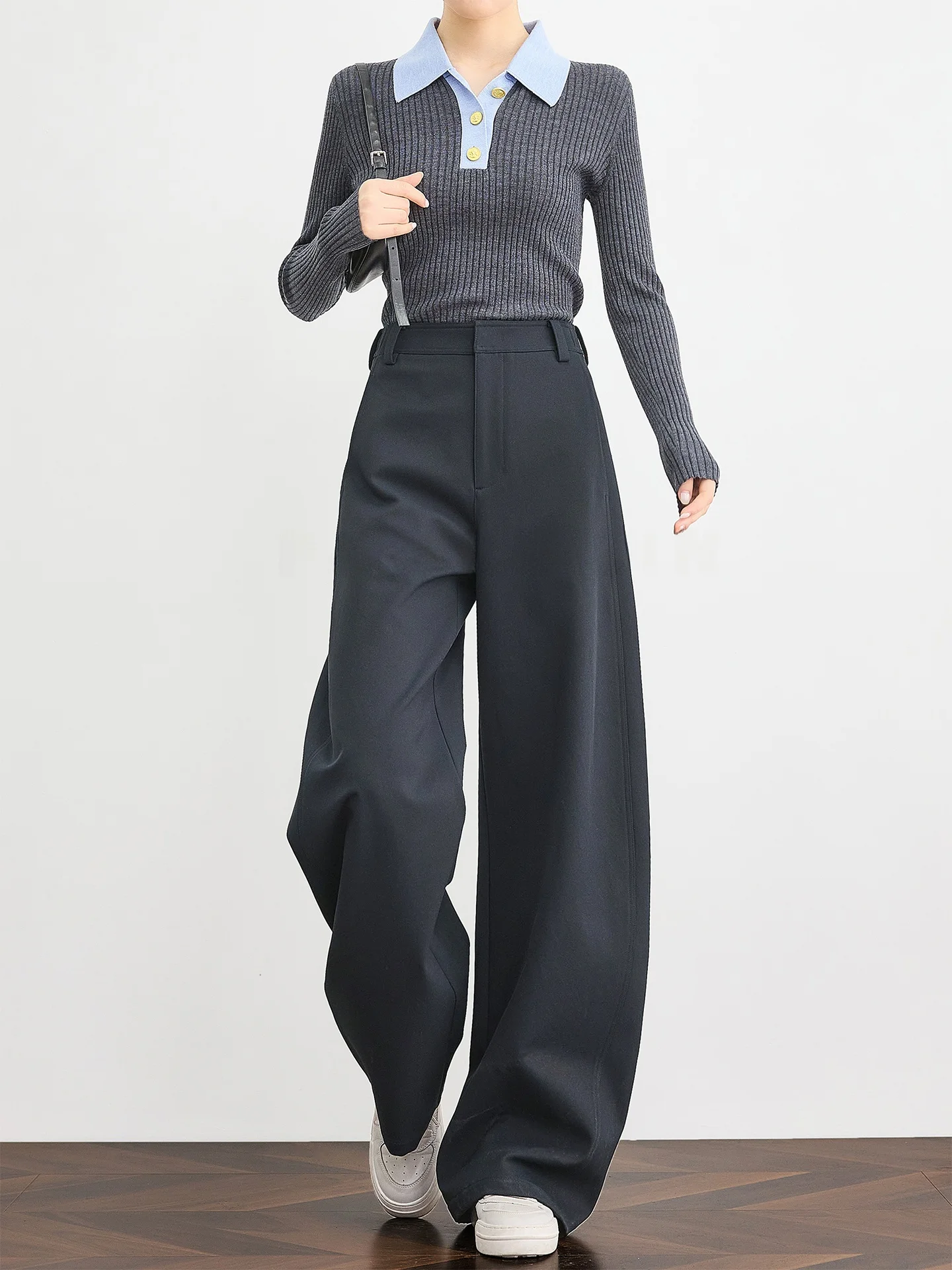 Falin Commuter Simple Wide Leg Pants Women's Bend Knife Casual Pants Drapey Floor-Length Banana Pants High Waist Zipper
Falin Commuter Simple Wide Leg Pants Women's Bend Knife Casual Pants Drapey Floor-Length Banana Pants High Waist Zipper