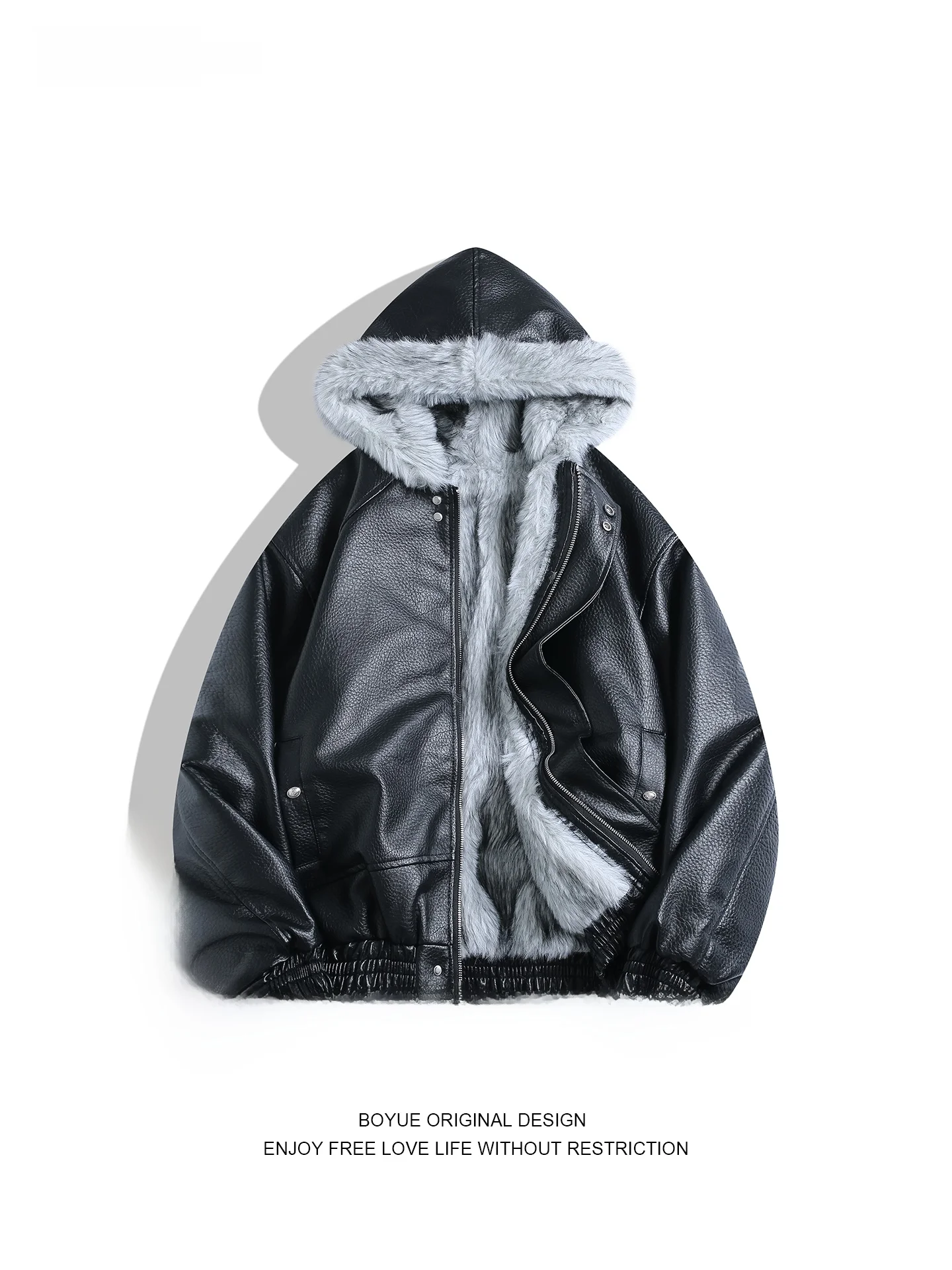 Зимняя утепленная кожаная куртка Boyue с флисовой подкладкой и капюшоном, теплая мужская хлопковая куртка, молодежная, модная, однотонная, повседневная одежда
Зимняя утепленная кожаная куртка Boyue с флисовой подкладкой и капюшоном, теплая мужская хлопковая куртка, молодежная, модная, однотонная, повседневная одежда