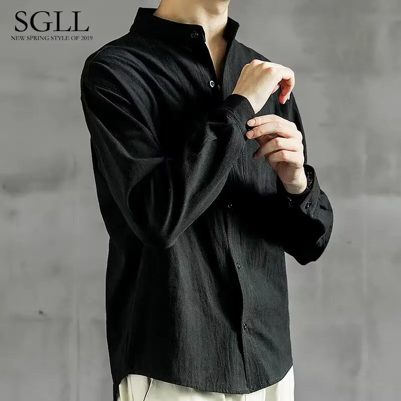 Japanese Style Mens Shirts Linen Cotton Stand Collar Casual Minimalist Versatile Breathable Summer Relaxed Fit Fashion Trendy
Japanese Style Mens Shirts Linen Cotton Stand Collar Casual Minimalist Versatile Breathable Summer Relaxed Fit Fashion Trendy