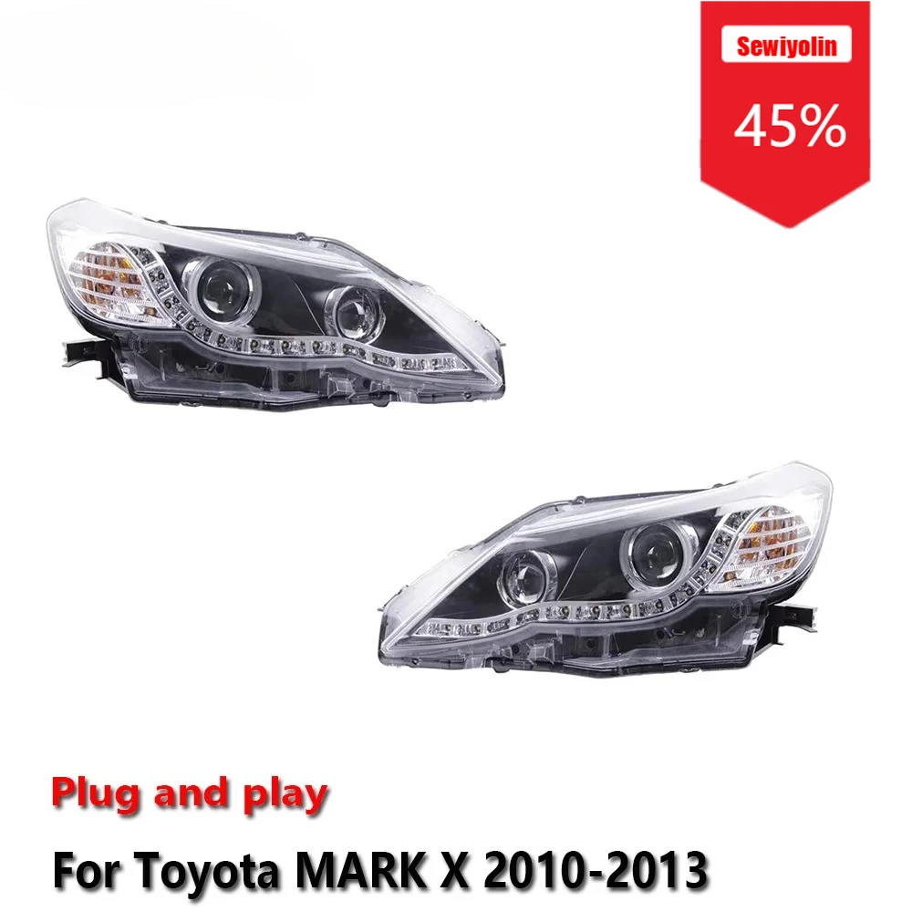 Автомобильные светодиодные фары Sewiyolin в сборе для Toyota MARK X 2010-2013, противотуманные фары DRL, стоп-сигналы поворота, Plug and Play
Автомобильные светодиодные фары Sewiyolin в сборе для Toyota MARK X 2010-2013, противотуманные фары DRL, стоп-сигналы поворота, Plug and Play