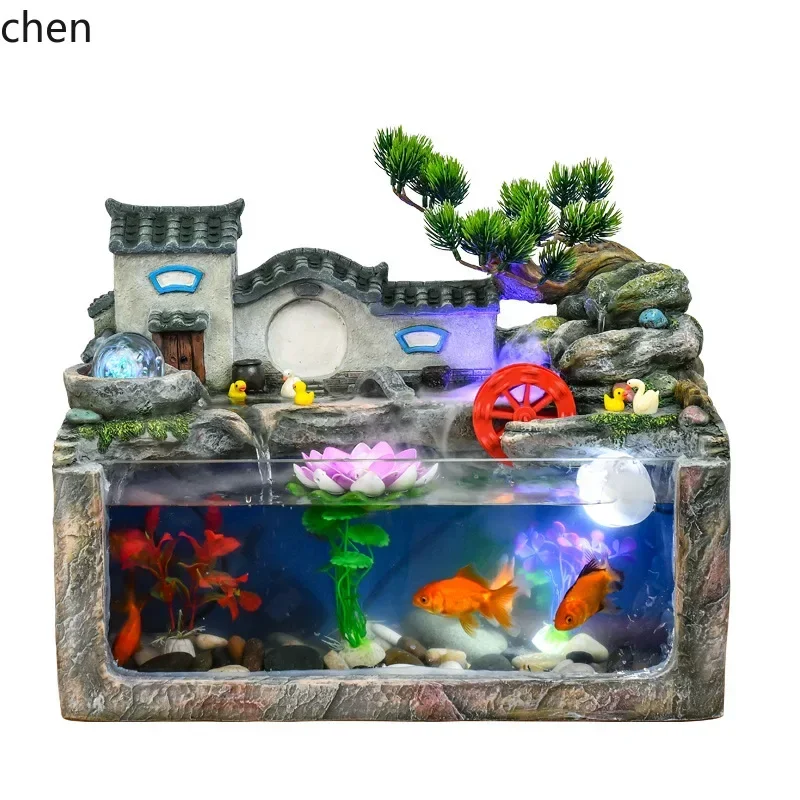 YY- Desktop Fish Tank Flowing Water Wealth-Attracting Ornament Living Room Humidifier Ornament
YY- Desktop Fish Tank Flowing Water Wealth-Attracting Ornament Living Room Humidifier Ornament