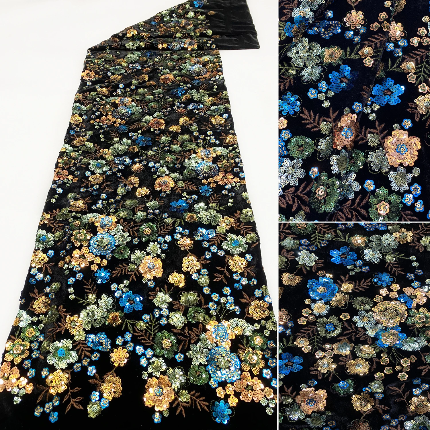 China Luxury Soft Velvet with Sequins Elegant Noble Embroidered Korean Lace Fabric Base Stretchable for Women Dress for Girls
China Luxury Soft Velvet with Sequins Elegant Noble Embroidered Korean Lace Fabric Base Stretchable for Women Dress for Girls