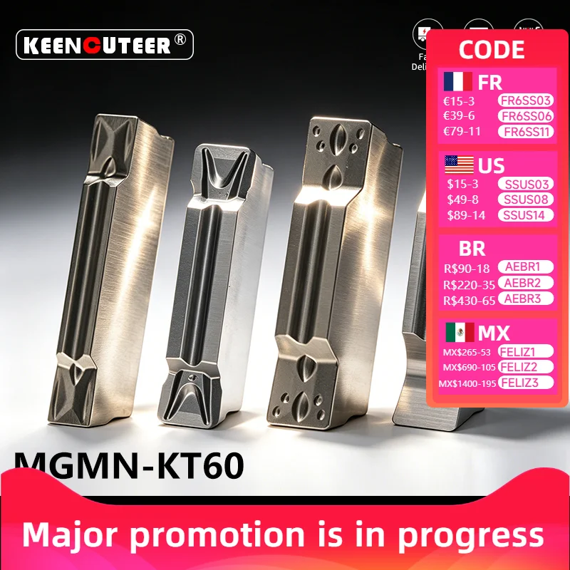 CNC Lathe Ceramic Grooving Inserts MGMN/MGGN Parting Off Cutting Inserts for Turning Tools
CNC Lathe Ceramic Grooving Inserts MGMN/MGGN Parting Off Cutting Inserts for Turning Tools