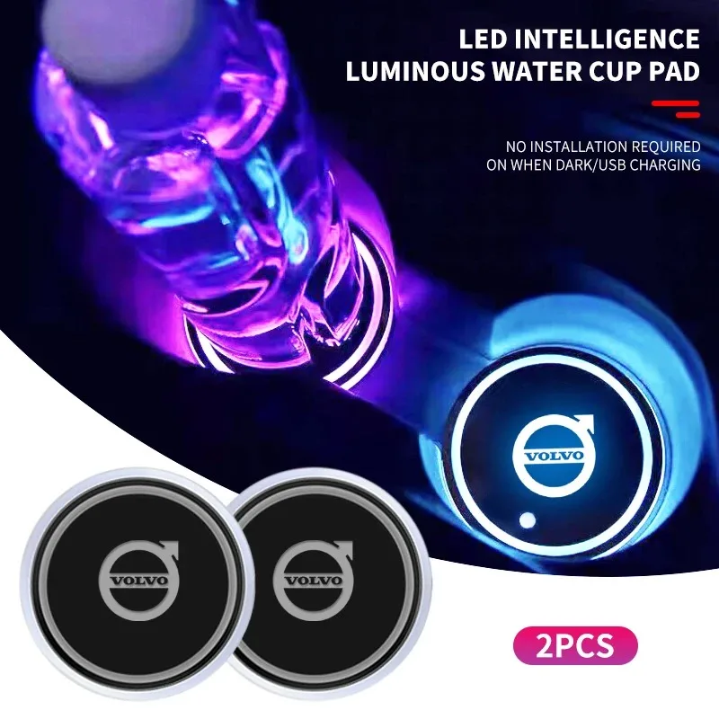 LED Car Cup Holder Light Car Coasters Bottle Atmosphere Light Mats For Volvo V60 V40 XC90 XC40 S60 XC60 V70 S90 V90 Accessories
LED Car Cup Holder Light Car Coasters Bottle Atmosphere Light Mats For Volvo V60 V40 XC90 XC40 S60 XC60 V70 S90 V90 Accessories