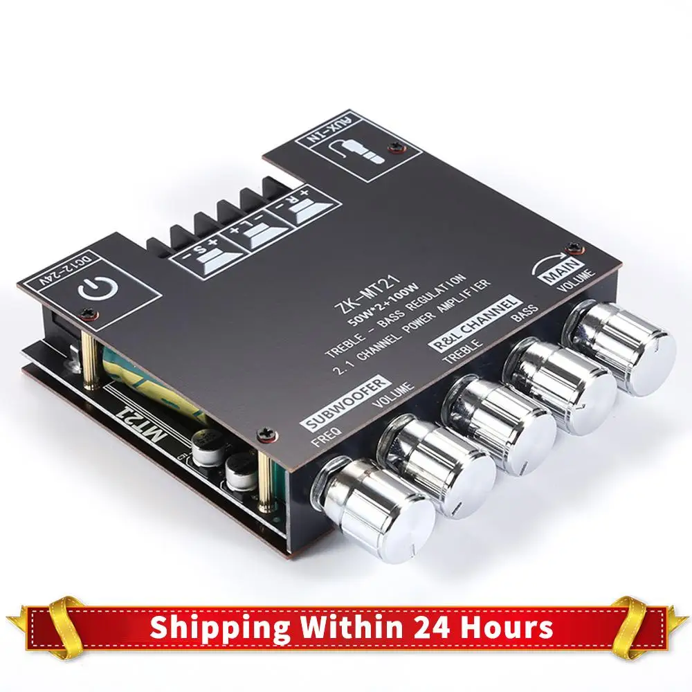 2,1-канальный Bluetooth-совместимый модуль усилителя мощности звука 50 Втx2 + 100 Вт плата усилителя для динамиков «сделай сам», домашний кинотеатр
2,1-канальный Bluetooth-совместимый модуль усилителя мощности звука 50 Втx2 + 100 Вт плата усилителя для динамиков «сделай сам», домашний кинотеатр