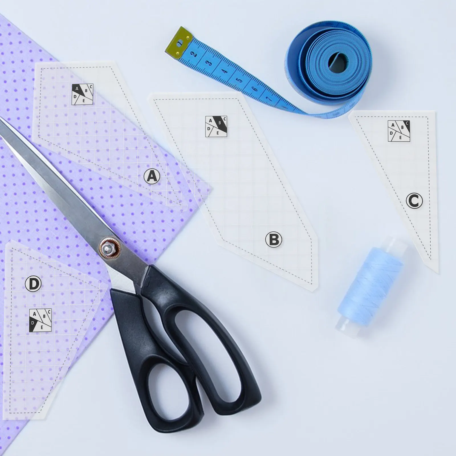 5Pcs Quilting Template Set Acrylic Patchwork Rulers Lightweight Sewing Gauge DIY Patchwork Quilt Stencils Creative Quilting
5Pcs Quilting Template Set Acrylic Patchwork Rulers Lightweight Sewing Gauge DIY Patchwork Quilt Stencils Creative Quilting