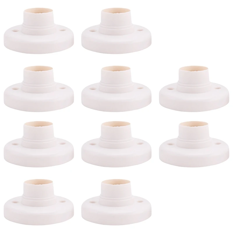 10Pcs E27 Plastic Screw Lamp Holder Round Lamp Holder Bulb Socket Holder Adapter
10Pcs E27 Plastic Screw Lamp Holder Round Lamp Holder Bulb Socket Holder Adapter