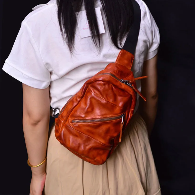 Washed Aniline Leather Crossbody Bag Women's Genuine Leather Casual Vintage Shoulder Bag Fashionable Leather Chest Bag
Washed Aniline Leather Crossbody Bag Women's Genuine Leather Casual Vintage Shoulder Bag Fashionable Leather Chest Bag