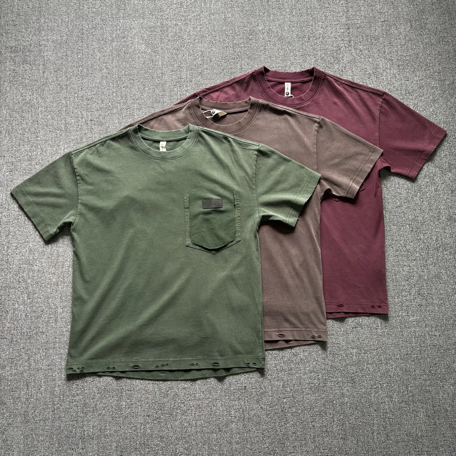 Summer retro heavyweight washed short-sleeved men's loose dropped shoulder workwear pocket casual versatile T-shirt
Summer retro heavyweight washed short-sleeved men's loose dropped shoulder workwear pocket casual versatile T-shirt
